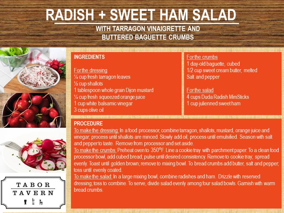 Radish and Sweet Ham Salad