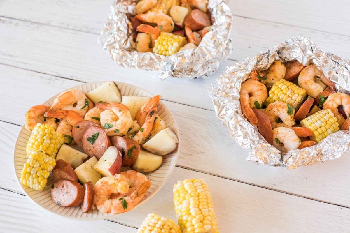 Shrimp Boil Foil Packets