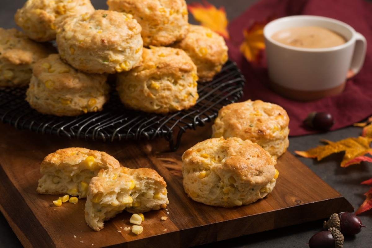 Corn and Chive Biscuits