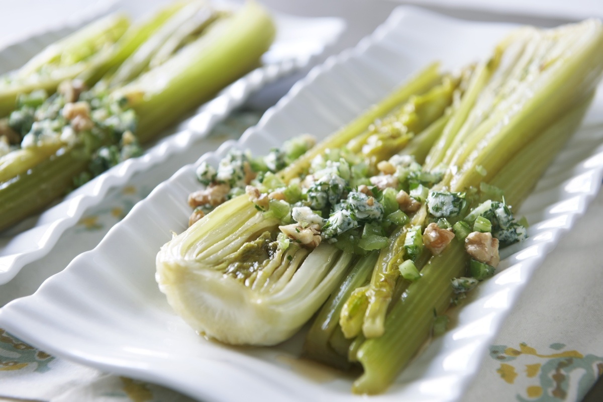 Roasted Dandy Celery with Blue Cheese