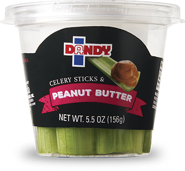 celery and peanut butter snack cup