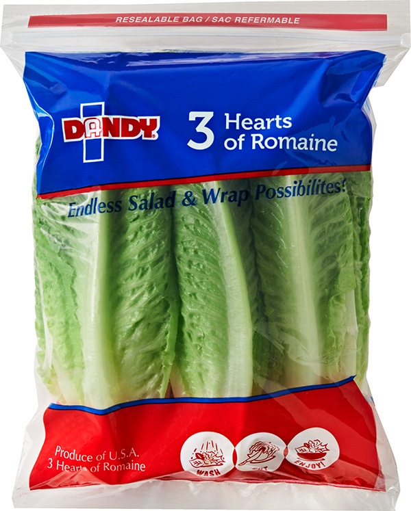 package of romaine hearts