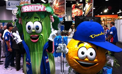 celery and orange mascots