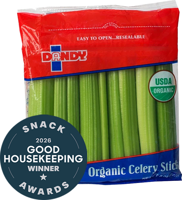 organic celery sticks 8oz bag Good Housekeeping Snack Awards