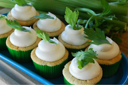 Celery and Cream Cheese Cupcakes