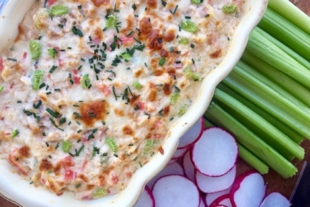 Crab and Chive Baked Dip