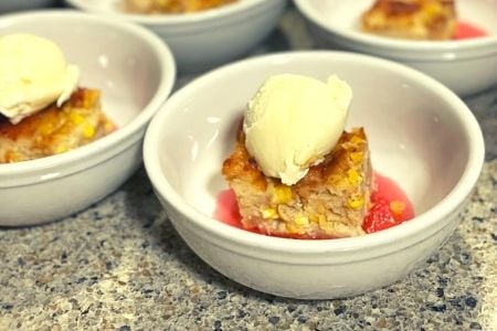 Sweet Corn bread pudding