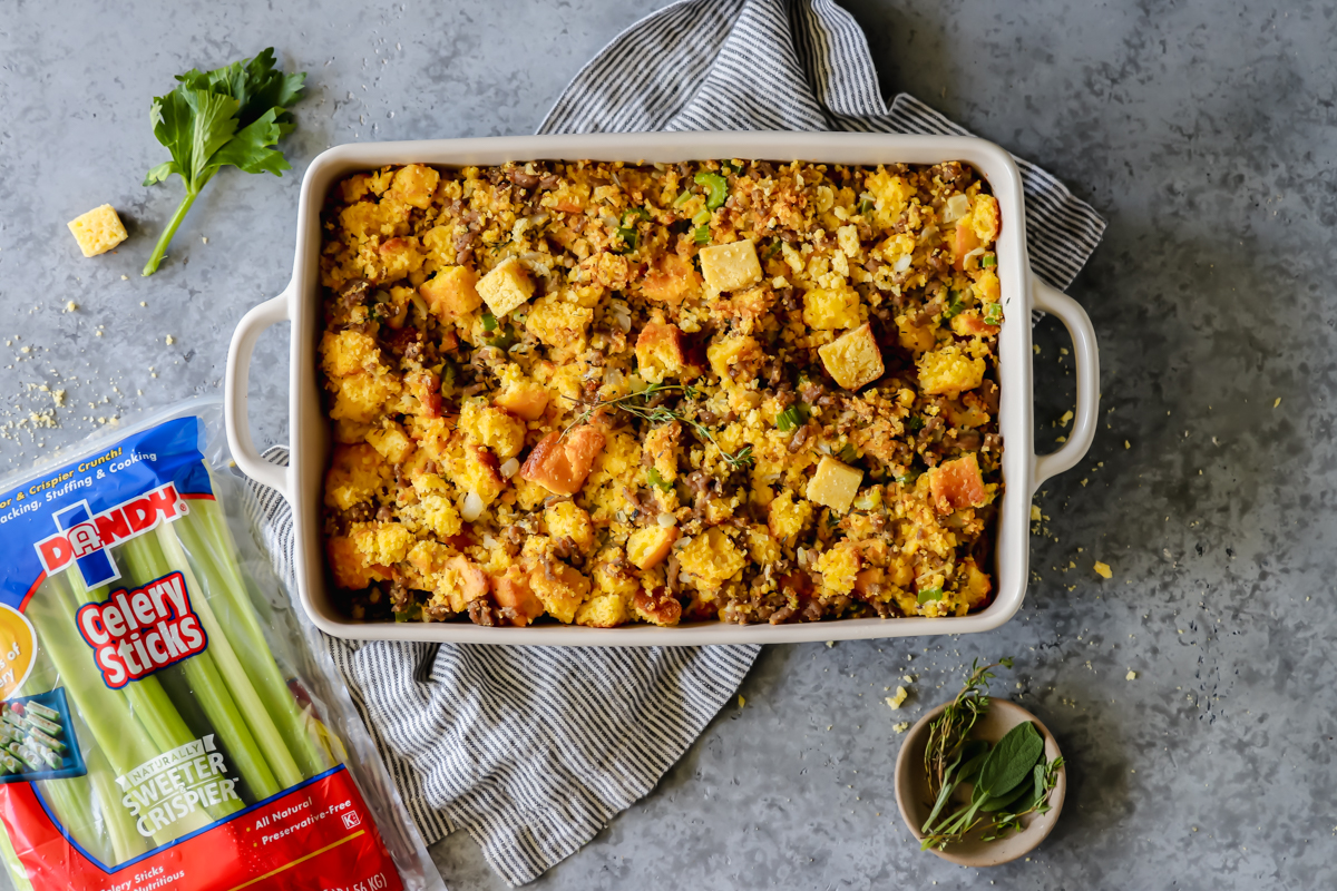 Traditional Cornbread & Celery Dressing