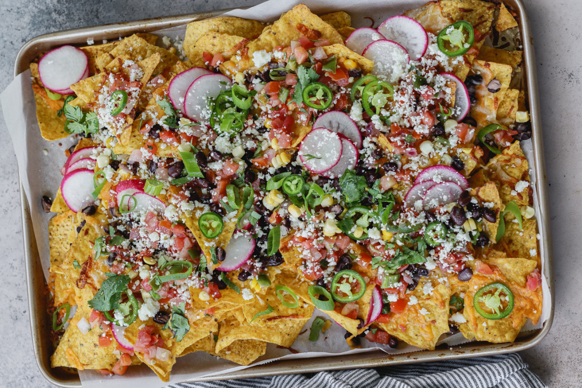 Fully Loaded Black Bean Nachos