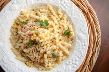 Dandy® Super Sweet Corn Cacio e Pepe with Dandy® Radish Butter 