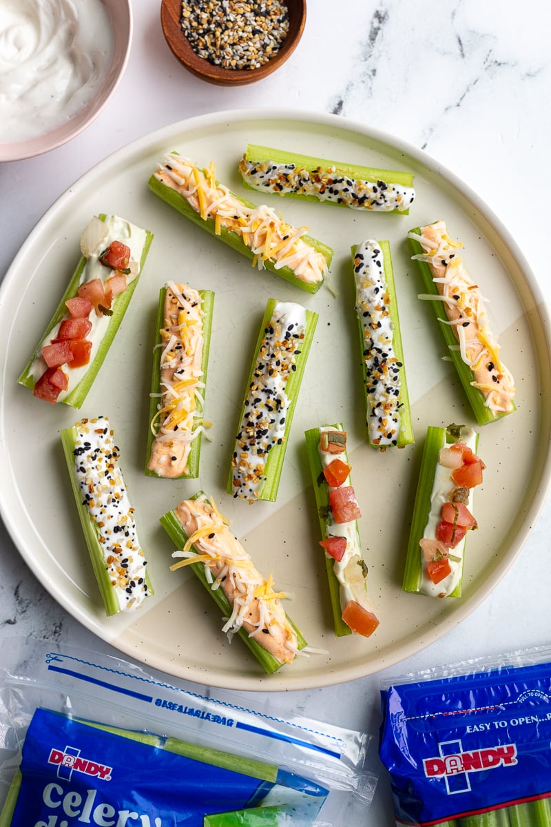 Celery & Whipped Cottage Cheese