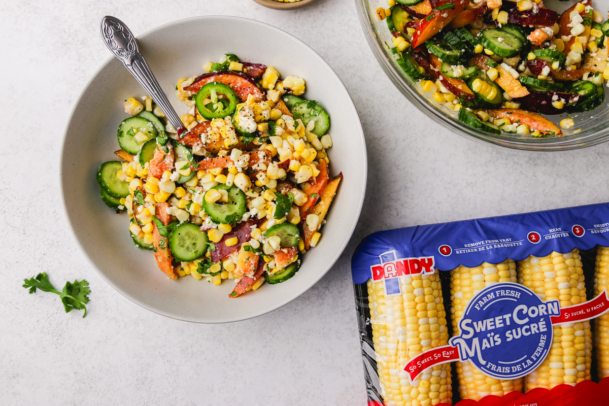 corn and peach summer salad2