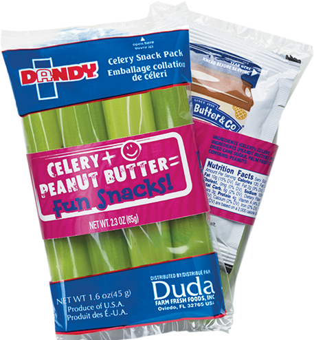 Dandy Celery Sticks and Peanut Butter