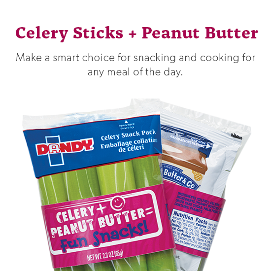 Celery Sticks + Peanut Butter