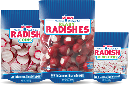 packaged radishes