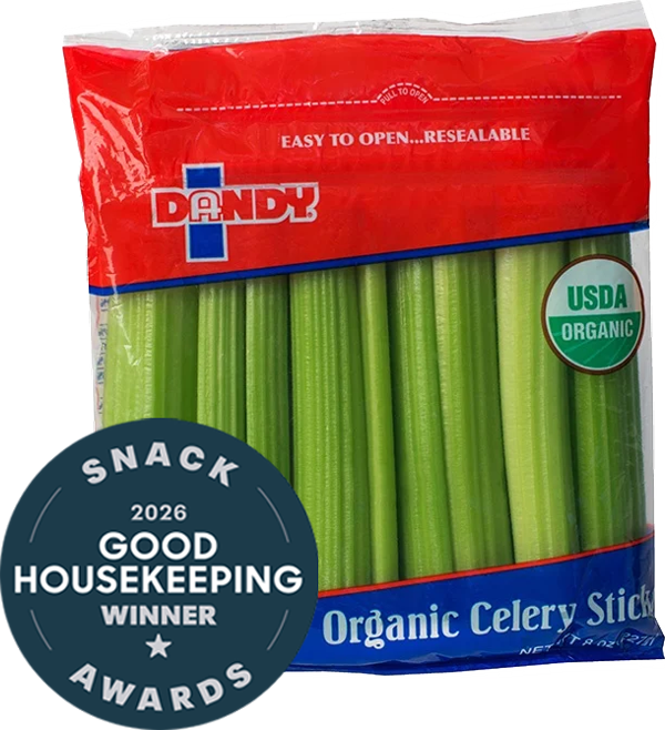 organic celery sticks 8oz bag Good Housekeeping Snack Awards